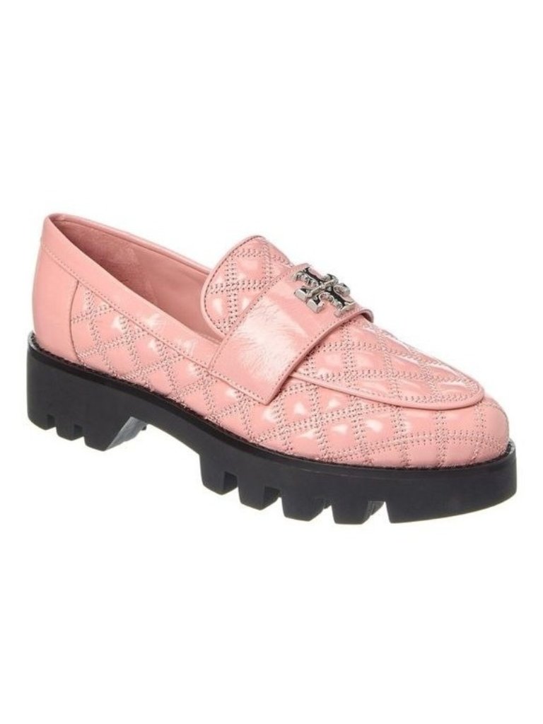 New Tory Burch Mini Everly Chunky Loafers Quilted Preppy Twee Indie Womens 8